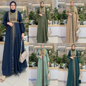 Elegant Black Syar'i Abaya Dress