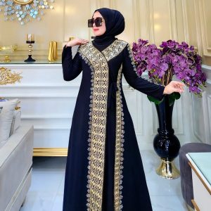 Premium Black Abaya Kaftan