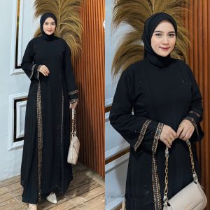 Embellished Black Abaya