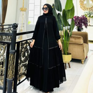 Modern Black Abaya
