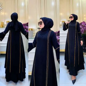 Luxury Black Abaya