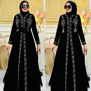 Black Abaya with Luxurious Embroidery