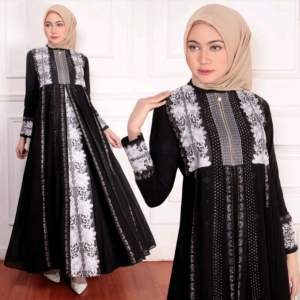 Stylish Long Sleeve Black Abaya