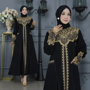 Luxury Embroidered Gown Abaya