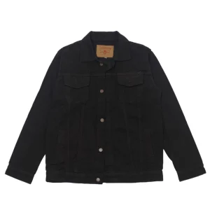 Men's Black Denim Trucker Jacket