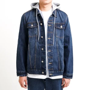 Men’s Denim Jacket with Hoodie